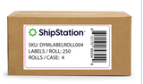 Cardboard box with ShipStation label on a white background